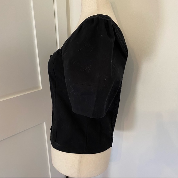 Madewell black linen blouse size 2 (small) NWOT - Picture 5 of 7